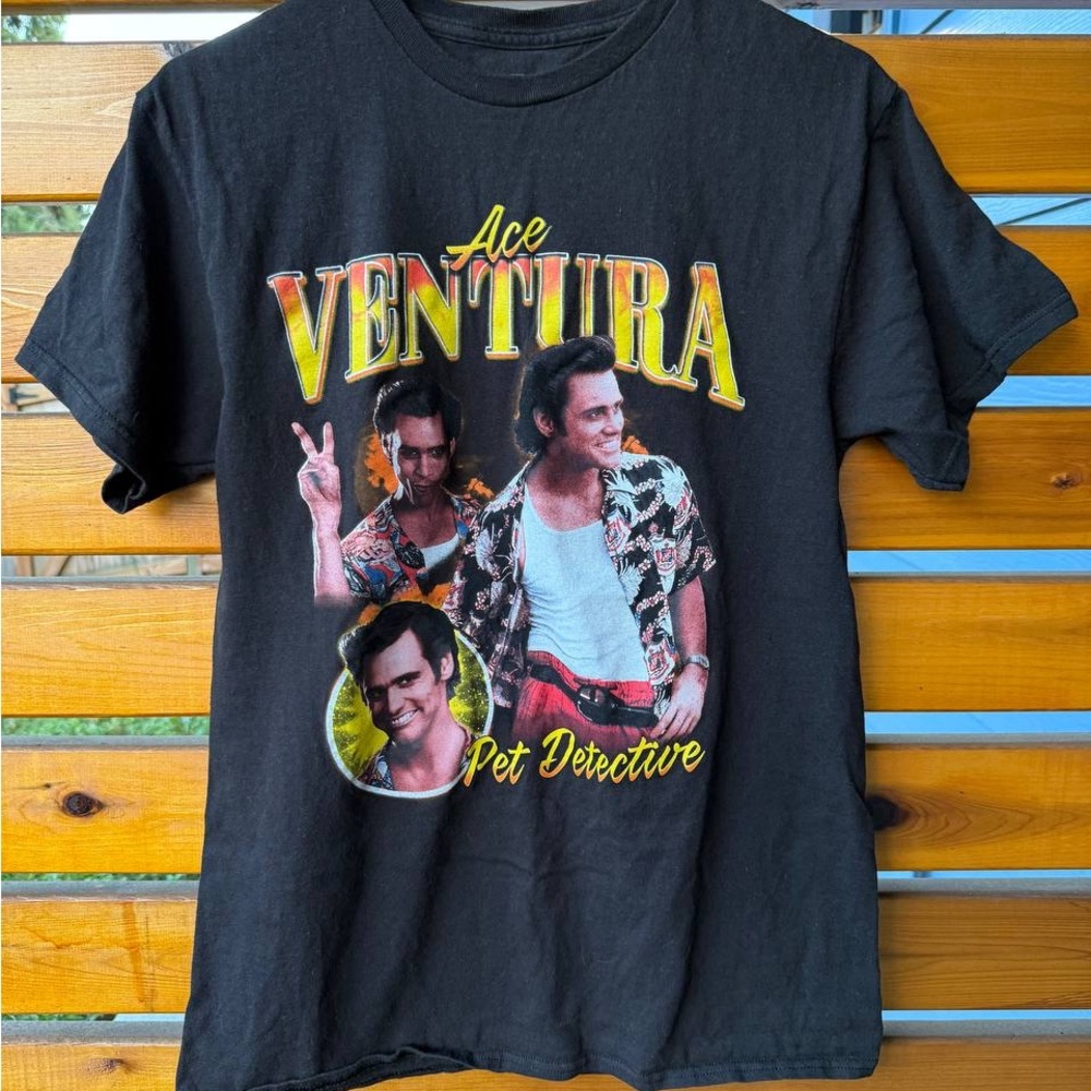 Black Ace Ventura Graphic T-Shirt